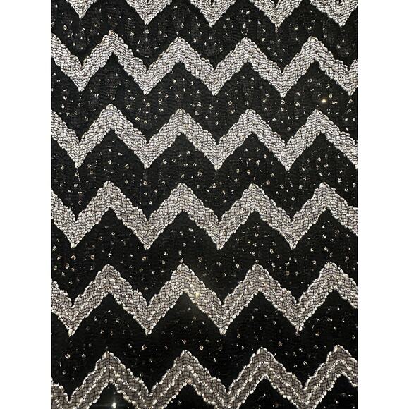 Alex Evenings Zigzag Black and White Blouse Set - Picture 3 of 16